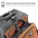 Travel Select Amsterdam Expandable Softside Rolling Upright Luggage, 2 Wheels, Gray, 2 Piece Set (21/29)