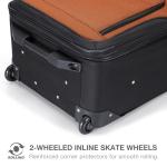 Travel Select Amsterdam Expandable Softside Rolling Upright Luggage, 2 Wheels, Gray, 2 Piece Set (21/29)