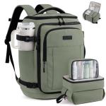 LOVEVOOK Travel Backpack for Women & Men, 40L TSA Approved Carry On Backpack with 3 Packing Cubes, Waterproof Weekender Overnight Bag for 2-4 Day Trips, Business & Travel Essentials, Slate Green-Black