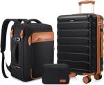 MIUSSE MAX Luggage Sets 3 Piece, 20 Inch Hardshell Carry On Luggage 22x14x9 Airline Approved, Suitcase with TSA Locks & YKK Zippers, Carry On Suitcase with Wheels for Men & Women Travel