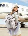 LOVEVOOK 40L Travel Backpack for Women, Airline Approved Carry On Luggage, TSA Personal Item Bag fits 15.6 Inch Laptop, Waterproof Weekender Overnight Suitcase for Work