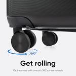 OLIXIS 28 Inch Luggage, Hardside Checked Suitcase with Spinner Wheels, Lightweight ABS Hard Shell Travel Luggage, TSA Approved Lock, Expandable Large Suitcase for Business & Travel–Black