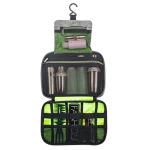 Foldable Man Hanging Travel Toiletry Bag Shaving Dopp Kit Travelling Shower Bathroom Wash Bag Makeup Organizer Hygiene Bag Toilet Pouch Men Camping Toiletry Bag Multifunction cosmetic bag with hook