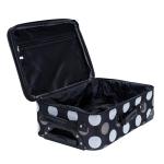 Rockland Fashion Softside Upright Luggage Set, Expandable, New Black Dot, 2-Piece (14/19)
