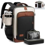 LOVEVOOK Travel Backpack for Women, 40L Carry On Backpack with 3 Packing Cubes,TSA Personal Item Travel Bag Airline Approved, Water Resistant Weekender Overnight Luggage Daypack, Fits 17 Inch Laptop