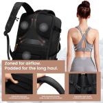 LOVEVOOK Travel Backpack for Women, 40L Carry On Backpack with 3 Packing Cubes,TSA Personal Item Travel Bag Airline Approved, Water Resistant Weekender Overnight Luggage Daypack, Fits 17 Inch Laptop