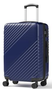 24 Inch Checked Luggage, ABS Hardside Suitcase with Spinner Wheels, Lightweight Medium Luggage with TSA Lock for Women and Men, Expandable Travel Suitcase for Business, Road Trips & Family Vacations