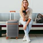 UKEIN Luggage Sets 3 Piece, Carry On Luggage 20In With Spinner Wheels,PC Hardside Suitcase Set with TSA Lock,Durable Carry On Suitcase With Travel Backpack for Men (Grey, 3 piece set (20inch))