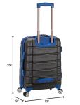 Rockland Melbourne Hardside Expandable Spinner Wheel Luggage, Grey, Carry-On 20-Inch