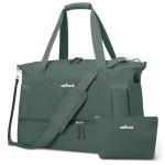 ETRONIK Gym Bag for Women, Personal Item Travel Bag with Shoes Compartment, Weekender Overnight Duffel Bag with Wet Pocket & USB Charging Port, Carry On Bag for Women, Travel, Gym, Weekend