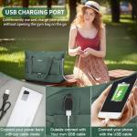 ETRONIK Gym Bag for Women, Personal Item Travel Bag with Shoes Compartment, Weekender Overnight Duffel Bag with Wet Pocket & USB Charging Port, Carry On Bag for Women, Travel, Gym, Weekend