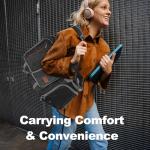 Canway 40L Foldable Duffle Bag for Travel Men & Women Carry On 22"x14"x9" Airline Approved, Small Luggage Overnight Bag with Shoe Compartment, Water-Resistant Gym & Sports Bag