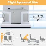 Taygeer Carry On Backpack, Womens Travel Backpack with Water Bottle Pocket & Shoe Pouch, Laptop Mochila 15.6inch Flight Approved, College Teacher Tote Bag for Business Travel Supplies, Grey