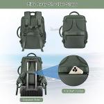Sinaliy Large Expandable Travel Backpack for Men and Women, 17 Inch Laptop, Waterproof, Casual, College Bookbag, Backpack for Women, as Person Item Flight Approved