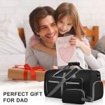 Felipe Varela 65L Duffle Bag with Shoes Compartment, Foldable Waterproof Travel Duffel Bags Duffle Overnight Weekend Travel Gym Bag for Men Women(Black)