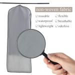 Dress Bags for Gowns Long, 1 Pack 65" Garment Bags for Hanging Clothes, 4" Gusseted Clothing Bags for Closet Storage and Travel, Suit Bags for Coats, Jackets, Shirts and Sweater (1)