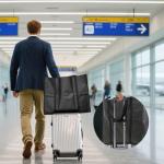 Heavy Duty Large Travel Garment Bag for Hanging Clothes, Zippered Clothing Storage with Multiple Pockets, Breathable Fabric for Dresses and Suits, Moving and Closet Organizer, Black