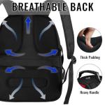 YOREPEK 18.4 Laptop Backpack,Large Backpacks Fit Most 18 Inch Laptop with USB Charger Port,TSA Friendly Flight Approved Weekend Carry on Backpack with Luggage Strap for Men and Women, Red