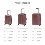 Kenneth Cole REACTION Out of Bounds Lightweight Hardshell 4-Wheel Spinner Luggage, Rose Gold, 20-Inch Carry On