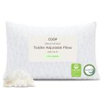 Coop Home Goods Original Toddler Adjustable Pillow, Soft, Breathable, Washable Mini Bed Pillow for Kids with Premium Memory Foam and Zippered Cover, CertiPUR-US/GREENGUARD Gold