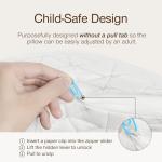 Coop Home Goods Original Toddler Adjustable Pillow, Soft, Breathable, Washable Mini Bed Pillow for Kids with Premium Memory Foam and Zippered Cover, CertiPUR-US/GREENGUARD Gold