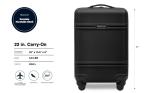 Travelers Club Skyline Spinner Luggage, Black, 20-Inch Carry-On