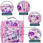 PAVILIA Toiletry Bag Travel Bag for Women Men, Hanging Cosmetic Organizer, Water Resistant Makeup Bag for Accessories Toiletries, Large Travel Essentials Kit (Floral Pink)