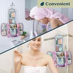 PAVILIA Toiletry Bag Travel Bag for Women Men, Hanging Cosmetic Organizer, Water Resistant Makeup Bag for Accessories Toiletries, Large Travel Essentials Kit (Floral Pink)