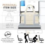 ETRONIK Gym Bag for Women, Personal Item Travel Bag with Shoes Compartment, Weekender Overnight Duffel Bag with Wet Pocket & USB Charging Port, Carry On Bag for Women, Travel, Gym, Weekend (Beige)