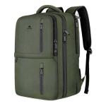 MATEIN Carry on Travel Laptop Backpack, Large Flight Approved Personal Item Travel Backpack with USB Charge Port & Shoe Compartment, Water Resistant Weekender Overnight Bag Fit 17 Inch Laptop, Green