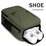 MATEIN Carry on Travel Laptop Backpack, Large Flight Approved Personal Item Travel Backpack with USB Charge Port & Shoe Compartment, Water Resistant Weekender Overnight Bag Fit 17 Inch Laptop, Green