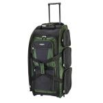 Travelers Club Xpedition 30 Inch Multi-Pocket Upright Rolling Duffel Bag, Forest Green, 30" Suitcase