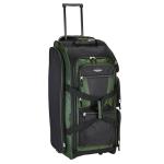 Travelers Club Xpedition 30 Inch Multi-Pocket Upright Rolling Duffel Bag, Forest Green, 30" Suitcase