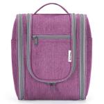 Narwey Small Hanging Toiletry Bag Women Travel Makeup Bag Organizer Toiletries Bag for Travel Size Essentials Accessories Cosmetics (Medium, Dark Purple)
