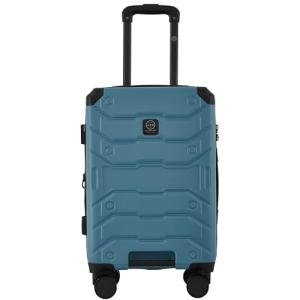 Wrangler ATG Trailway Expandable Hardside Luggage, Storm Blue, 22" Carry-On