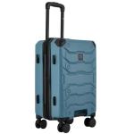 Wrangler ATG Trailway Expandable Hardside Luggage, Storm Blue, 22" Carry-On