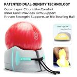 TripPal Airplane Sleeping Travel Pillow: 360° Chin & Neck Support with Flat Back for Side Sleepers on Long-haul Flights - Dual-Density Memory Foam (8lb Non-Collapsing) to Prevent Head Bobbing