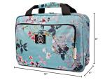 Bag&Carry Large Travel Hanging Toiletry Bag For Women - Folding Bathroom Toiletry Cosmetic Organizer - XL Hanging Travel Bag For Full Size Toiletries (teal)