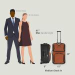 Travel Select Amsterdam Expandable Rolling Softside Luggage, Burgundy, Checked-Medium 25-Inch