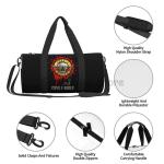 Heavy Metal Guns N Roses Travel Duffel Bag Portable Weekender Overnight Bags Waterproof Carry on Luggage Bag Sport Gym Yoga Bags