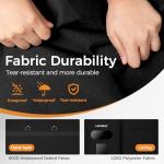 LAZYSEAL 2Pcs Garment Bag for Travel 43-Inch Waterproof Dustproof Suit Luggage Bag Unisex Suit Bag Durable 600D Oxford Fabric 2-in-1 Hanging Suitcase Clothes Storage for Suits, Dresses (Standard)