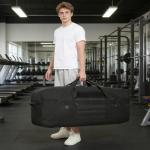 125L Extra Large Duffle Bag for Travel - Heavy Duty Duffle Bag with Multiple Pockets for Camping Gear Travel Storage Tent Storage Sports Equipment, Black