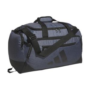 adidas Defender 5.0 Duffel, Durable Travel Gym Sports Bag for Men and Women, Twill Onix Grey/Black, Medium (59L)