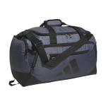 adidas Defender 5.0 Duffel, Durable Travel Gym Sports Bag for Men and Women, Twill Onix Grey/Black, Medium (59L)