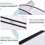 SLEEPING LAMB 60" Long Hanging Garment Bags for Closet Storage Gusseted Clear Dress Bag for Clothes, Gowns, Coats, Suits, 5 Packs