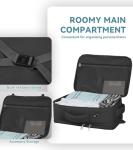 Travel Backpack, 50L Expandable Extra Large Laptop Backpack, Carry On Backpack Airline Approved Water Resistant Business Suitcase Daypack Bag Fits 17 Inch Laptops, Travel Gifts for Men Women, Black