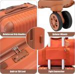 Cosbarn Carry On Luggage Sets 3 Piece, 20 Inch Luggage 22x14x9 Airline Approved with Wheels and TSA Lock, ABS Lightweight Hardshell Travel Suitcase Set with Duffel Bag Travel Bag for Men Women