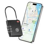 KeySmart SmartLock Tracking Luggage Locks, TSA Locks for Luggage, GPS Tracker, Combination Lock Compatible with Apple Find My App, Best Travel Essentials, Replaceable Non-Rechargeable Battery (1 Pack)