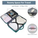 Taygeer Carry on Backpack for Men Women, Luggage Laptop Backpack for Airplane Travel with USB Charging Port, 35L Water Resistant Gym Weekender Bag for College Gift, Peacock Blue