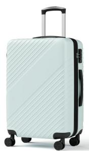 24 Inch Checked Luggage, ABS Hardside Suitcase with Spinner Wheels, Lightweight Medium Luggage with TSA Lock for Women and Men, Expandable Travel Suitcase for Business, Road Trips & Family Vacations